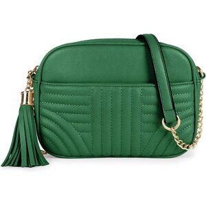 Crossbody Bags for Women - Stylish Camera Bag with Tassel - Size Shoulder Purse